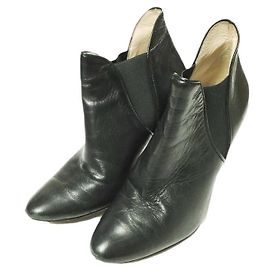 Autre Marque Botas de couro Side Gore Fabio Rusconi Preto