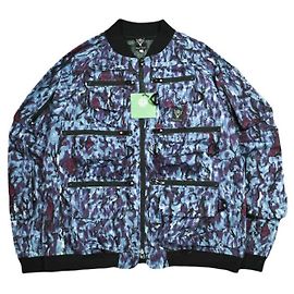 Autre Marque South2 West8 Multi-Pocket Zipped 2Way Jacket Poly Stretch Twill Jacket Blue Purple