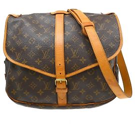 Louis Vuitton Saumur Monogram 35 Marrom