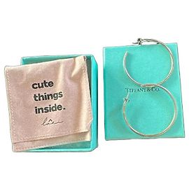 Tiffany & Co. Brincos de argola em prata Prata