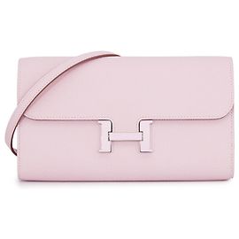 Hermès Hermes Constance To Go Long Wallet Pink