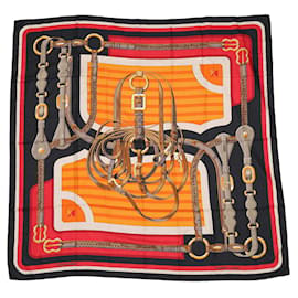 Hermès Carré Géant 140 Coaching Stole Nero Rosso Multicolore