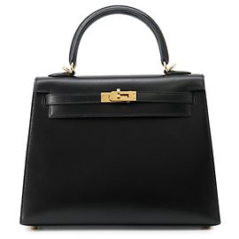 Hermès Hermes Kelly 25 Handbag Black