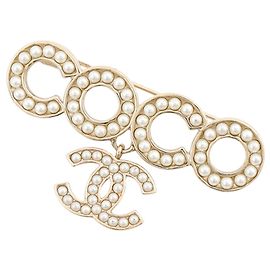 Broche de pérolas falsas Chanel Outro