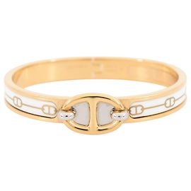 Hermès Hermes Chaine d'Ancre Mini Click PM Bracelet White Golden