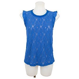 Pinko Top de renda azul elétrico Azul