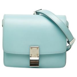 Céline Borsa a tracolla Celine Classic Box Blu