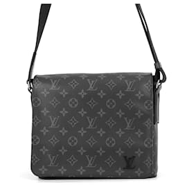 Louis Vuitton Monogram Eclipse District PM Shoulder Bag Black Monogram