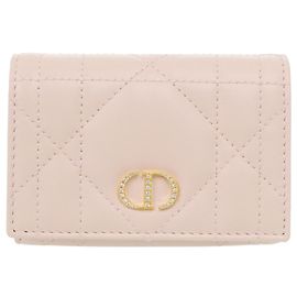 Christian Dior Caro Glycine Crystal Wallet Pink