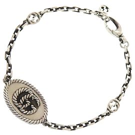 Gucci GG Marmont Silver Charm Bracelet Silvery