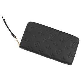 Louis Vuitton Monogram Empreinte Zippy Wallet Black
