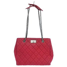 Chanel Reissue Tote aus gestepptem Leder Rot