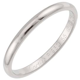 Anel Cartier 1895 Classic Band em Platina Outro