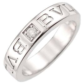 Bulgari Bvlgari 18K White Gold Double Ring with Diamond Other
