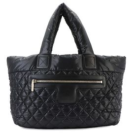 Bolsa de mão tote Chanel Coco Cocoon MM Medium Preto