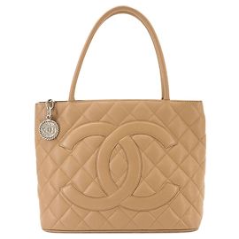 Borsa Tote Chanel Medallion Beige