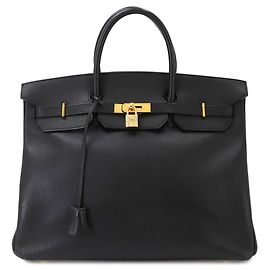 Hermès Hermes Birkin 40 Handbag Black