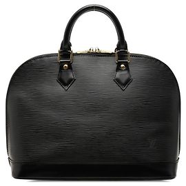 Louis Vuitton Epi Alma PM Handbag Black