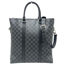 Borsa Louis Vuitton Anton in Damier Graphite Nero