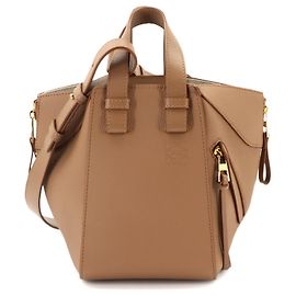 Loewe Hammock Compact Brown Leather Handbag Brown