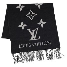 Louis Vuitton Kaschmir-Stola Schwarz