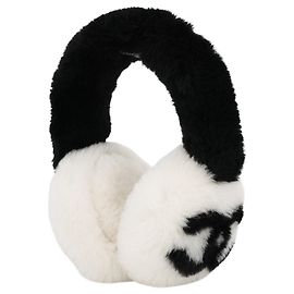 Cache-oreilles Chanel de la Collection Neige Noir Blanc