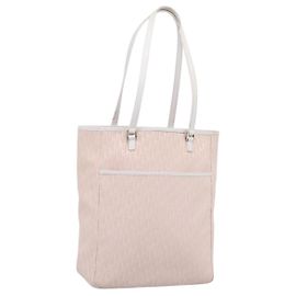 Bolsa de Ombro Christian Dior Trotter Canvas Rosa Prata Auth 197815A Prata Rosa