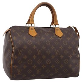 LOUIS VUITTON Monogram Speedy 30 Bolsa de mão M41526 LV Auth 197604 Monograma