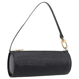 Bolsa LOUIS VUITTON Epi Soufflot Preta LV Auth BA15354 Preto