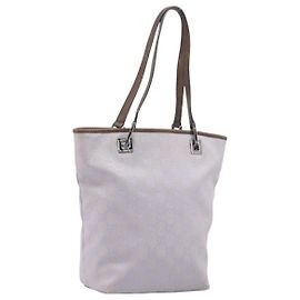 Borsa Tote GUCCI GG Canvas Lavende Silver 31244 Auth 200244 Argento Lavanda