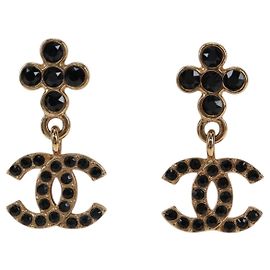 CHANEL COCO Mark Pierce Metal Gold Tone CC Auth 196718M Altro