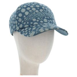 LOUIS VUITTON Casquette Infinity Dot Hat Denim Blue M7062M LV Auth BA15279M Bleu
