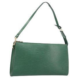 LOUIS VUITTON Epi Pochette Accessoires Pouch Green M52984 LV Auth fm5443 Green