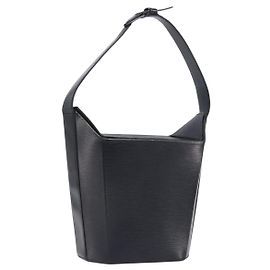 Borsa a tracolla LOUIS VUITTON Epi Sax Nera M80161 LV Auth 199668 Nero