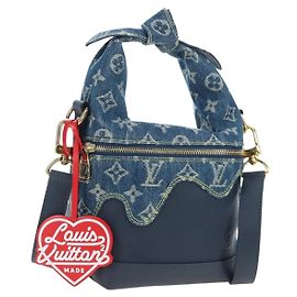LOUIS VUITTON Monogram Denim Drip Japanese Cruiser NIGO M45970 Auth 198712SM Bleu