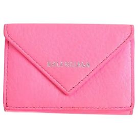 Balenciaga Pink Leather Wallet Pink
