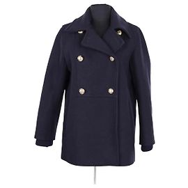 Peacoat Sandro in lana blu navy Blu navy