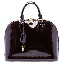 Sac à main Louis Vuitton Monogram Vernis Alma PM Purple Violet