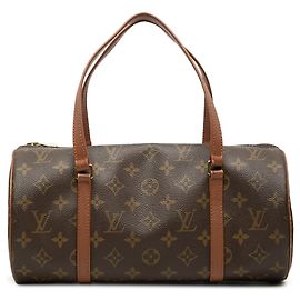 Brown Louis Vuitton Monogram Papillon 30 Handbag Brown