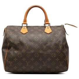 Sac Boston Louis Vuitton Monogram Speedy 30 Marron Marron