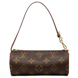 Sac à main Louis Vuitton Monogram Papillon Pochette Marron Marron