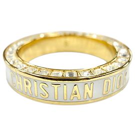 Anello Band Night Code Dior placcato oro, strass e lacca D'oro