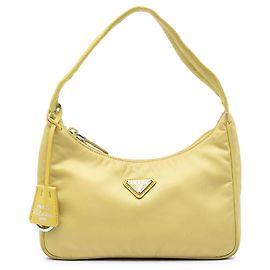 Borsa a tracolla Prada Mini Tessuto Re Edition 2000 Gialla Giallo