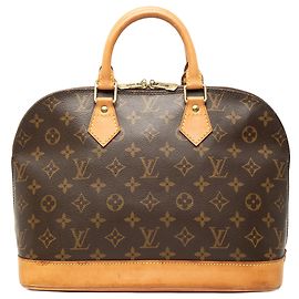 Brown Louis Vuitton Monogram Alma PM Handbag Brown