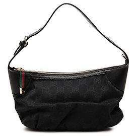 Borsa Gucci GG Canvas Web nera Nero