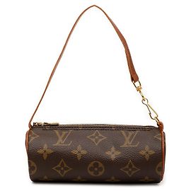 Brown Louis Vuitton Monogram Papillon Pochette Handbag Brown