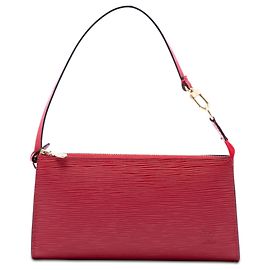 Borsa a tracolla Louis Vuitton Epi Pochette Accessoires rossa Rosso
