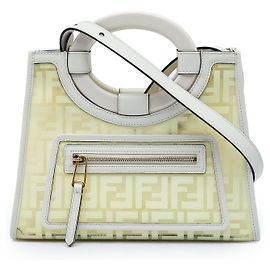 Sac cabas Runaway Fendi Zucca en PVC blanc Blanc