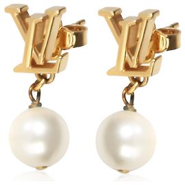 Orecchini Iconic Louisa placcati oro Louis Vuitton Altro