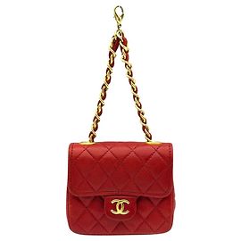 Pochette borsa Chanel Mini Matelassé Rosso